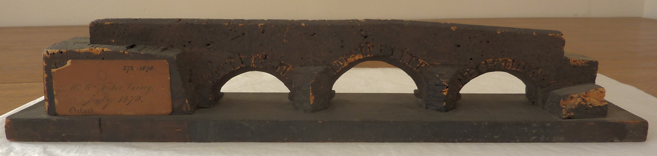 Folly Bridge cork model, 1878, Ashmolean]